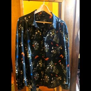 Butterfly Button Up Blouse
